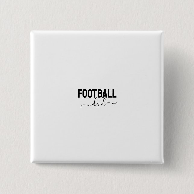 Football dad modern script button (Vorderseite)
