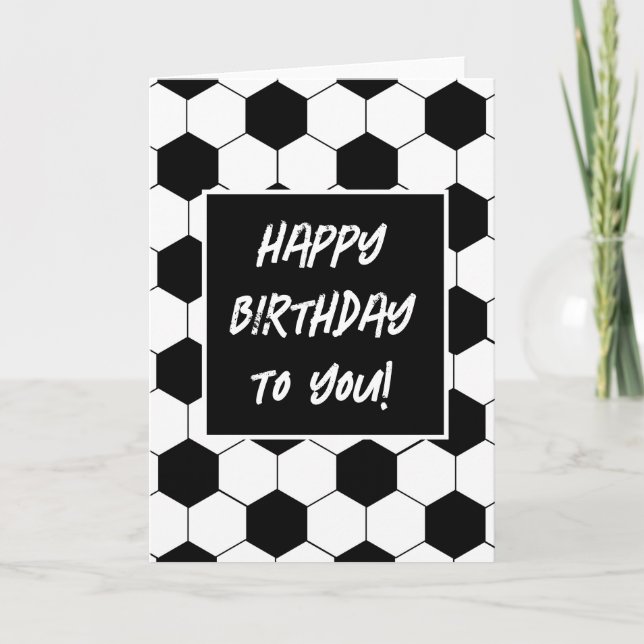 Football Design Carte de voeux Anniversaire (Devant)
