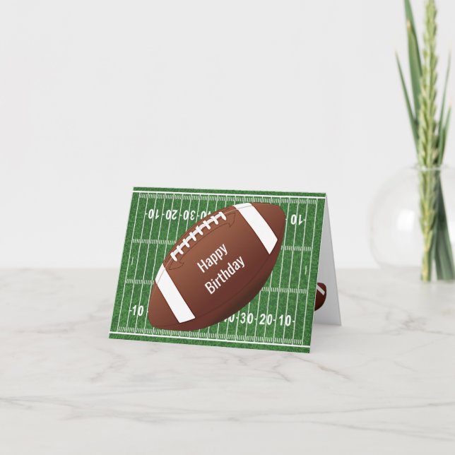 Football Design Carte de voeux Anniversaire (Devant)