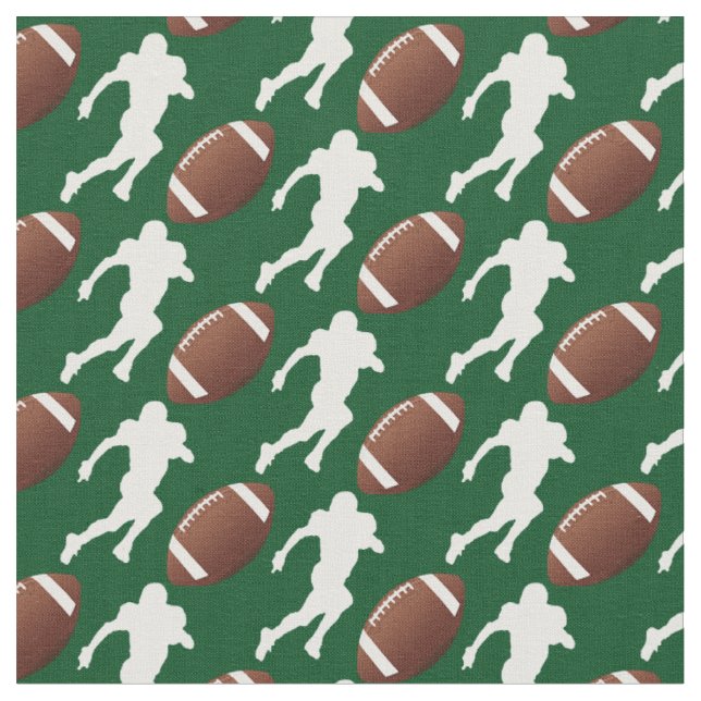 Football Design Fabric Stoff (Nahaufnahme)