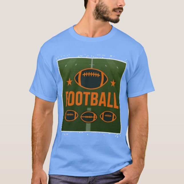 Football Design Graphic T-Shirt (Vorderseite)
