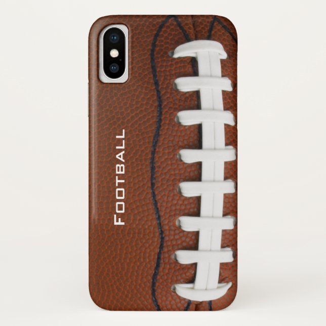 Football Design iPhone X Coque (Dos)