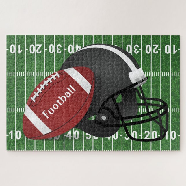 Football Design Jigsaw Puzzle (Horizontal)