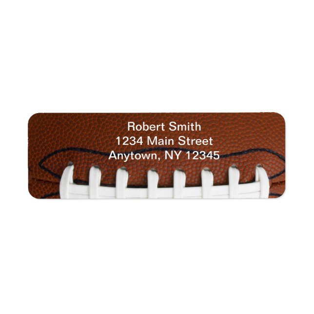 Football Design Return Address Labels (Vorne)