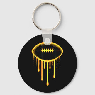 Football-Drip-Eiscreme-Lineman-Wr-Qb-Rb-Spieltag Schlüsselanhänger