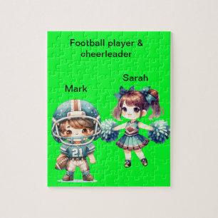 Football et Pom-pom girl personnalisées Puzzle