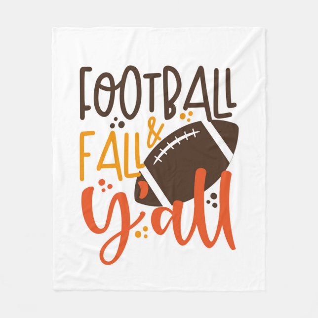 Football Fall & Y'all Fleecedecke (Vorderseite)