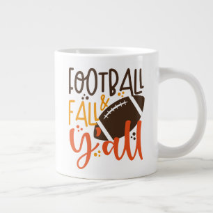 Football Fall & Y'all Jumbo-Tasse