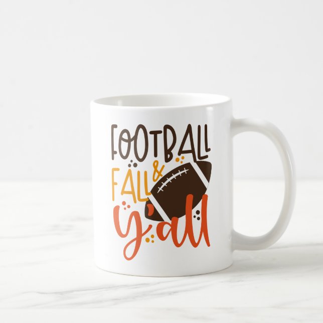 Football Fall & Y'all Kaffeetasse (Rechts)