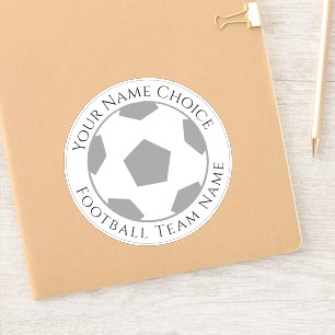 Football Fan Personalisiert mit Football Club Name Aufkleber