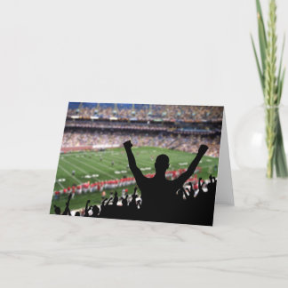 Football Fans Greeting Card Karte