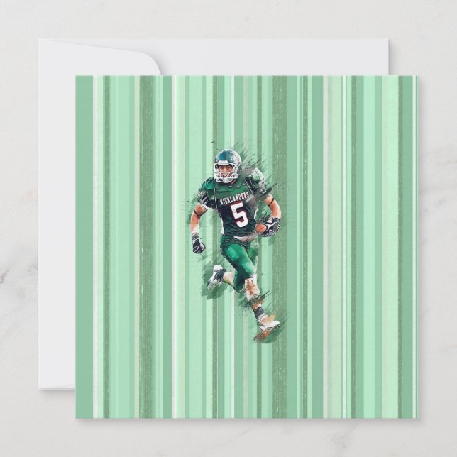 Football Feiertagskarte (Vorderseite)