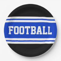 FOOTBALL Fett Hellblau Schwarz-weiße Streifen