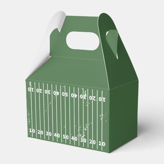 Football Field Birthday Fevor Box Geschenkschachtel (Rückseite)