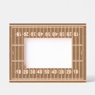 Football Field Design Etted Picture Frame Geätzte Rahmen