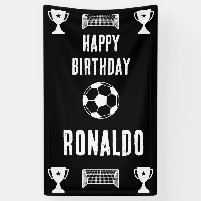 Football Football Anniversaire bannière (Vertical)