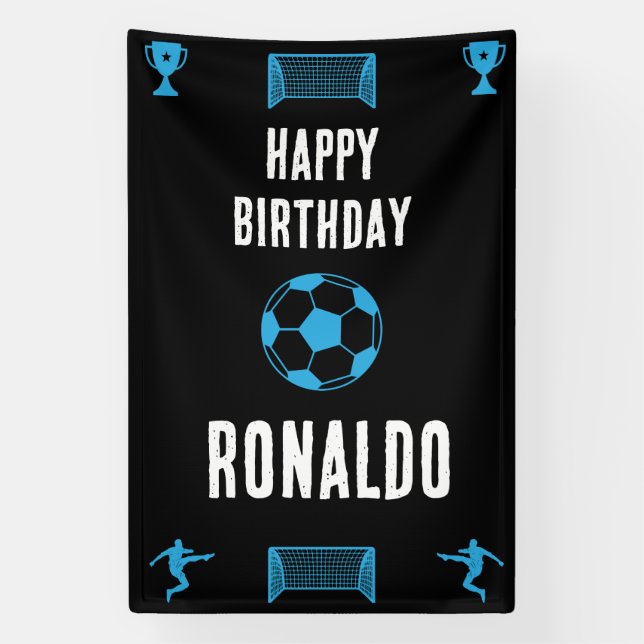 Football Football Anniversaire bannière (Verticale)