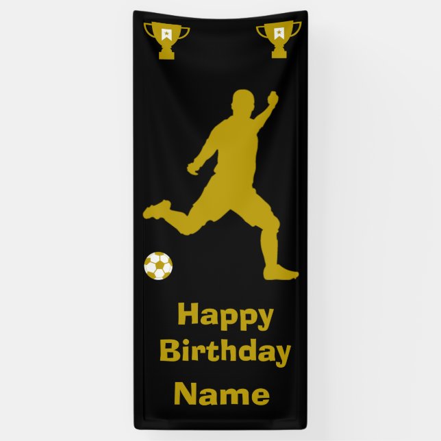 Football Football Anniversaire bannière (Vertical)