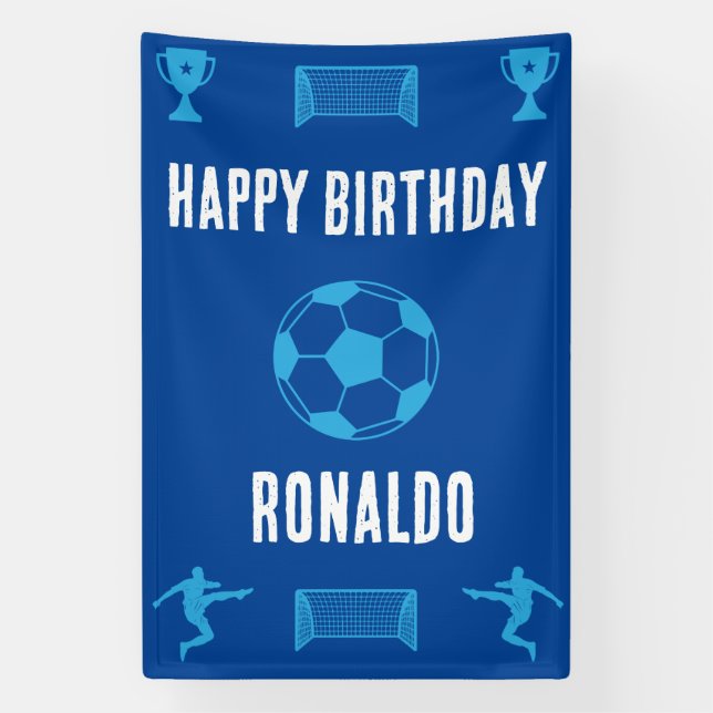Football Football Anniversaire bannière (Verticale)