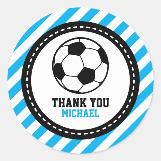 Football Football Merci Favoriser les étiquettes (Devant)
