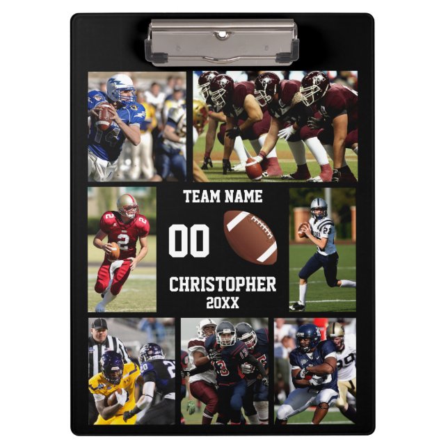 Football Foto Collage Klemmbrett (Vorderseite)