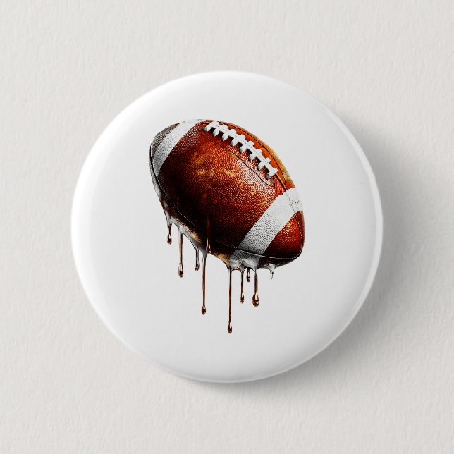 Football Game Day Drip Graphic  Button (Vorderseite)
