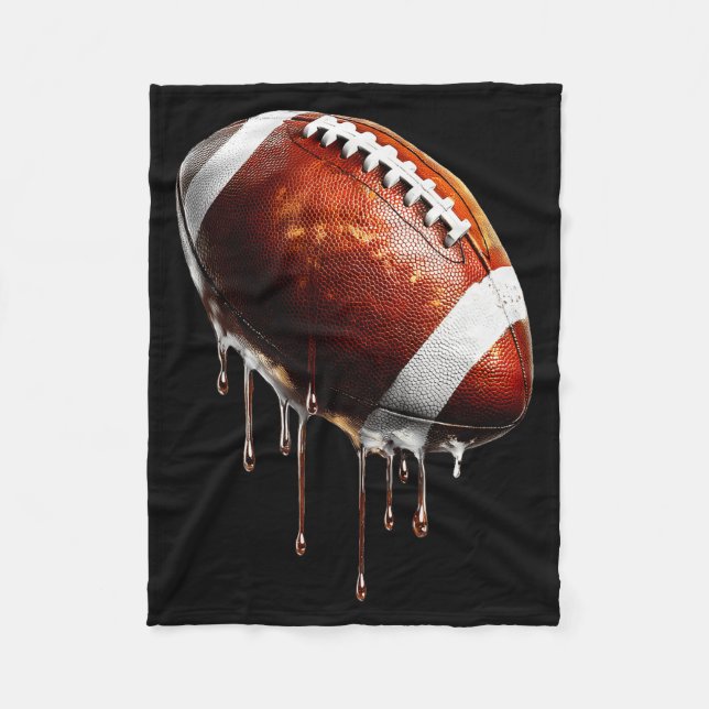 Football Game Day Drip Graphic  Fleecedecke (Vorderseite)