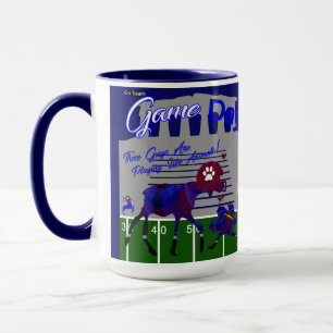 Football Game Day Moose & Ostrich Tasse