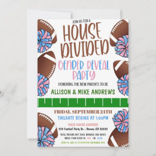 Football Genre Révéler Invitation