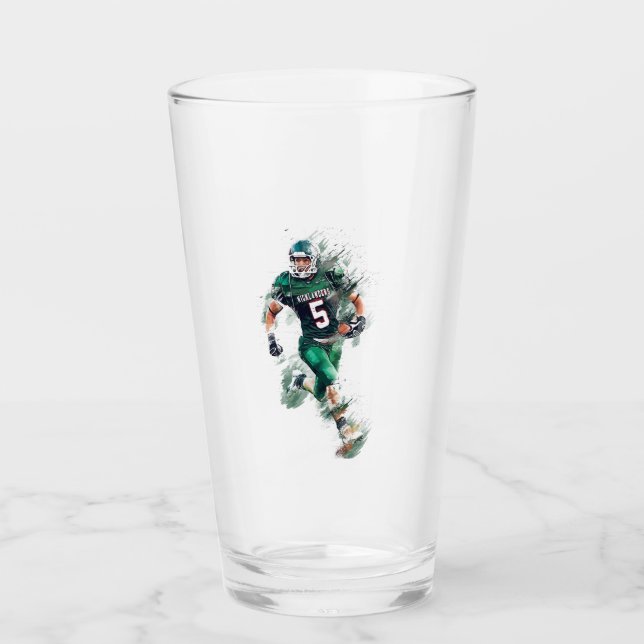 Football Glas (Vorderseite)