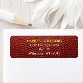 Football-Gold-Personalisiert-Label