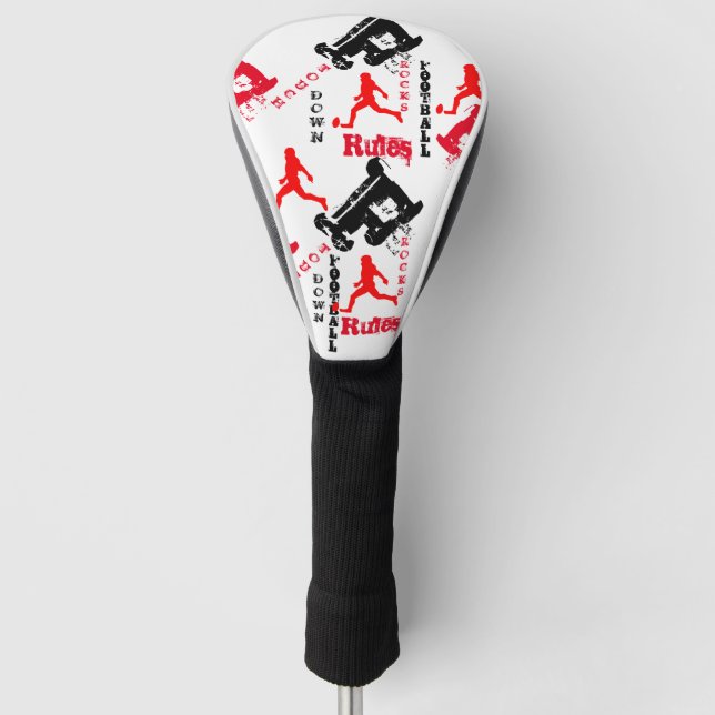 Football Golf Headcover (Vorderseite)
