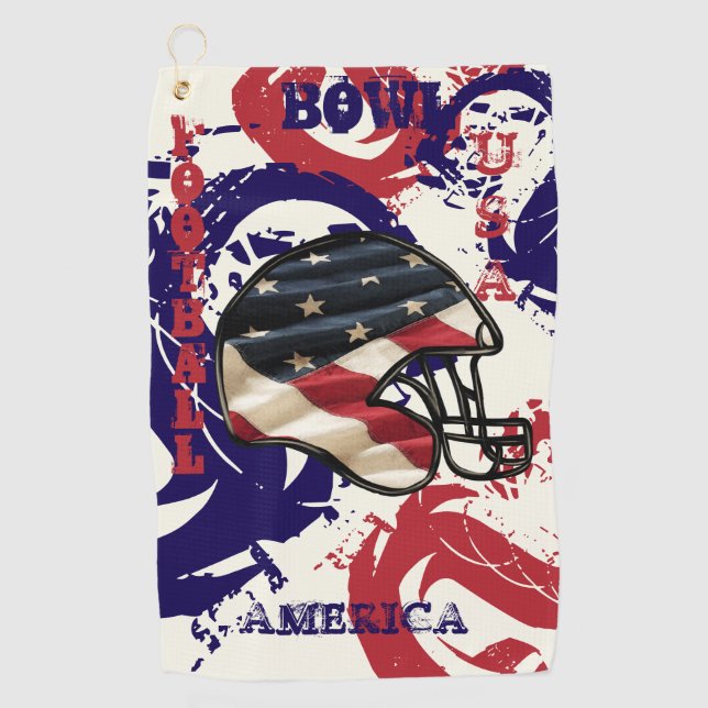 FOOTBALL GOLFHANDTUCH (Vorderseite)