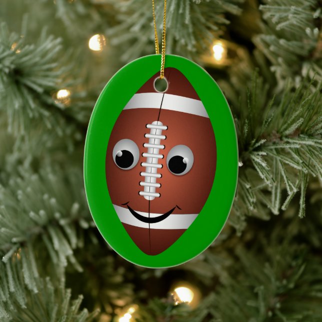 Football-Grafik Keramikornament (Baum)
