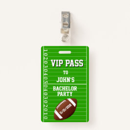 Football Grid Bachelor Party VIP Abzeichen Ausweis