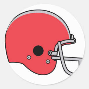 Football-Helme Runder Aufkleber
