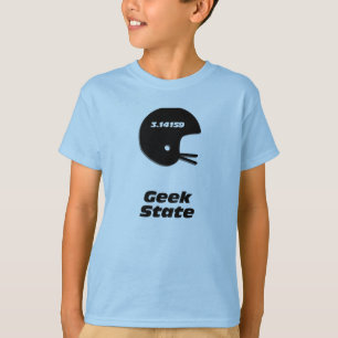 Football Helmet Geek Staat T-Shirt