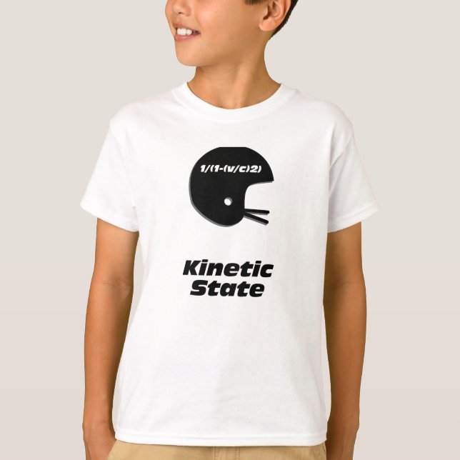 Football Helmet Kinetic Staat T-Shirt (Vorderseite)