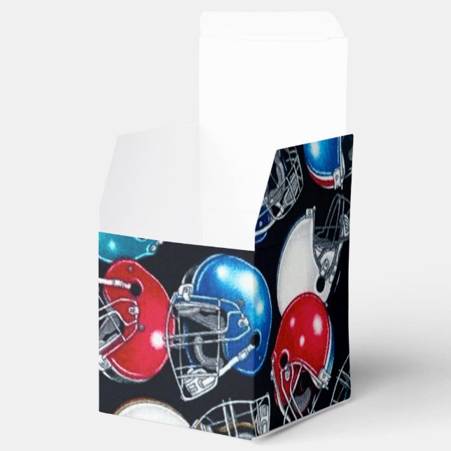 Football Helmet Muster Cube Fevor Box Geschenkschachtel (Geöffnet)