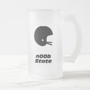 Football Helmet n00b Staat Mattglas Bierglas
