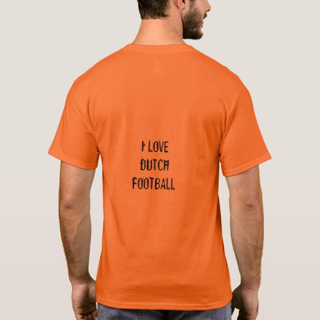 Football Hup Holland Hup Orange Dutch T-shirt (Rückseite)