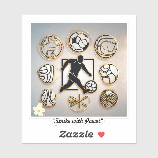 ‚Football Inspiriert Designs‘ Aufkleber (Blatt)