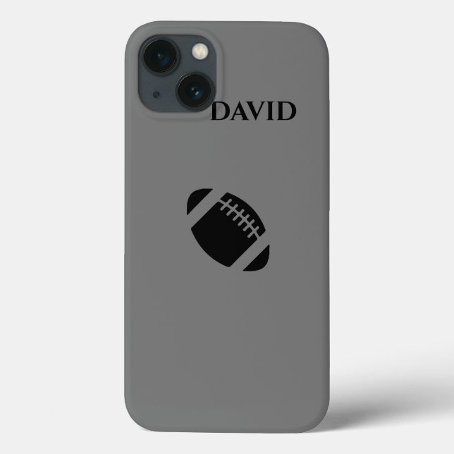 Football iPhone/iPad Gehäuse mit personalisiertem  Case-Mate iPhone Hülle (Rückseite)