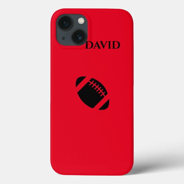 Football iPhone/iPad Gehäuse mit personalisiertem  Case-Mate iPhone Hülle (Rückseite)