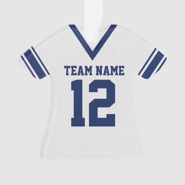 Football Jersey bleu blanc uniforme (devant)