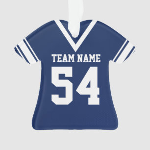 Football Jersey bleu foncé Uniforme avec photo