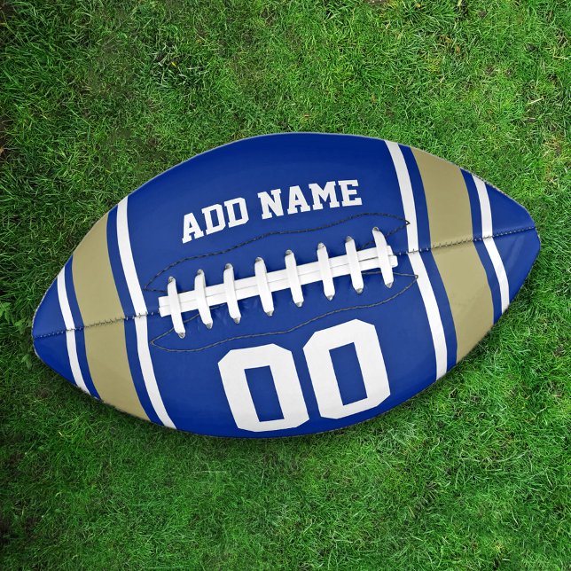 Football Jersey Blue|Gold Personalisiert (Von Creator hochgeladen)