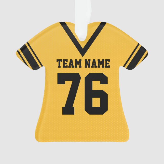 Football Jersey Gold Uniform avec photo (devant)