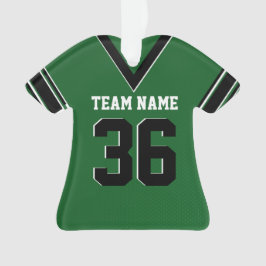 Football Jersey Green Uniform mit Foto Ornament