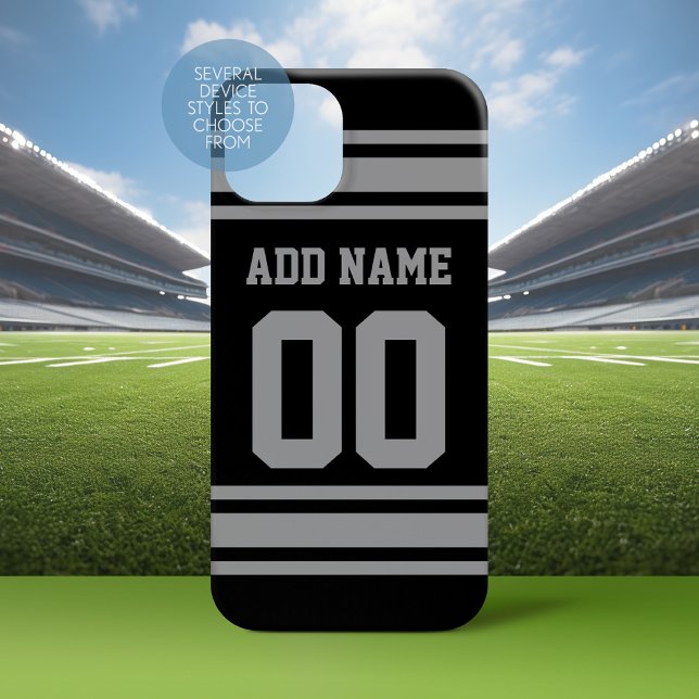 Football Jersey - Mit Ihren Informationen individu Case-Mate iPhone Hülle (Personalized Phone Case with a Football Jersey Stripe Design)